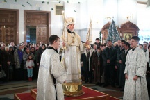 Ночное Рождественское Богослужение в Спасо-Преображенском кафедральном соборе г Хабаровска