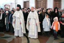 Ночное Рождественское Богослужение в Спасо-Преображенском кафедральном соборе г Хабаровска