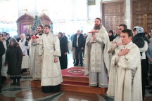 Ночное Рождественское Богослужение в Спасо-Преображенском кафедральном соборе г Хабаровска